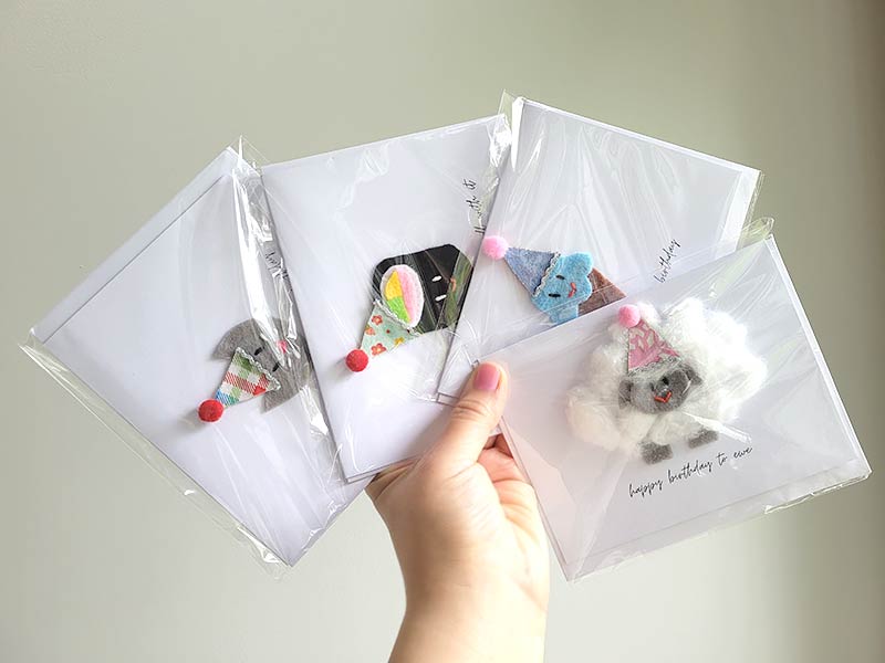 Handmade punny birthday cards, Sunshine Coast BC
