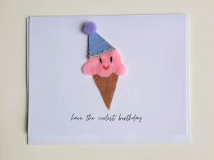 Handmade punny birthday card: have the COOLEST birthday