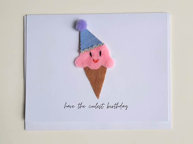 Handmade punny birthday card: have the COOLEST birthday
