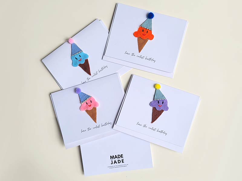 Handmade punny birthday card: