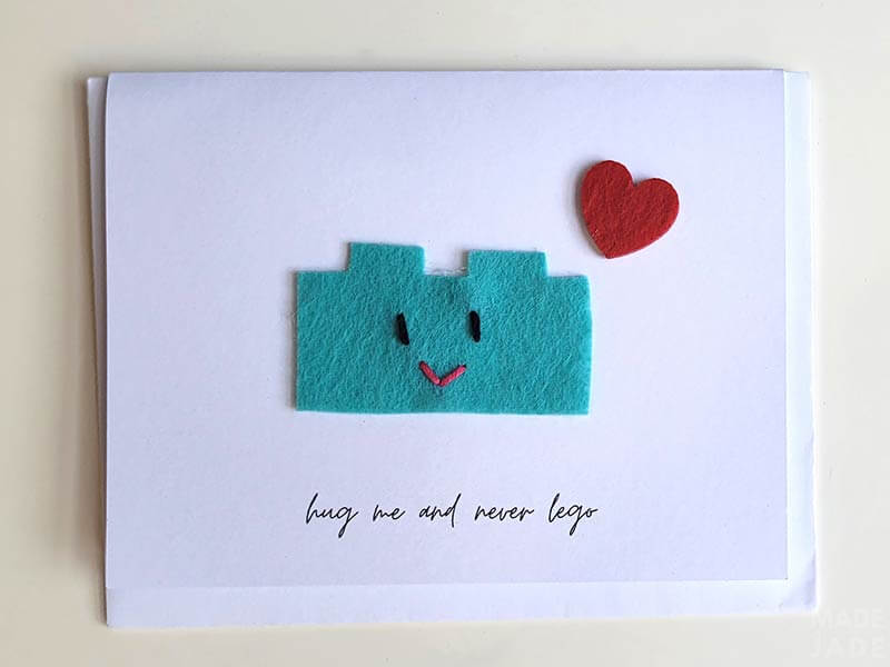 hug me and never LEGO