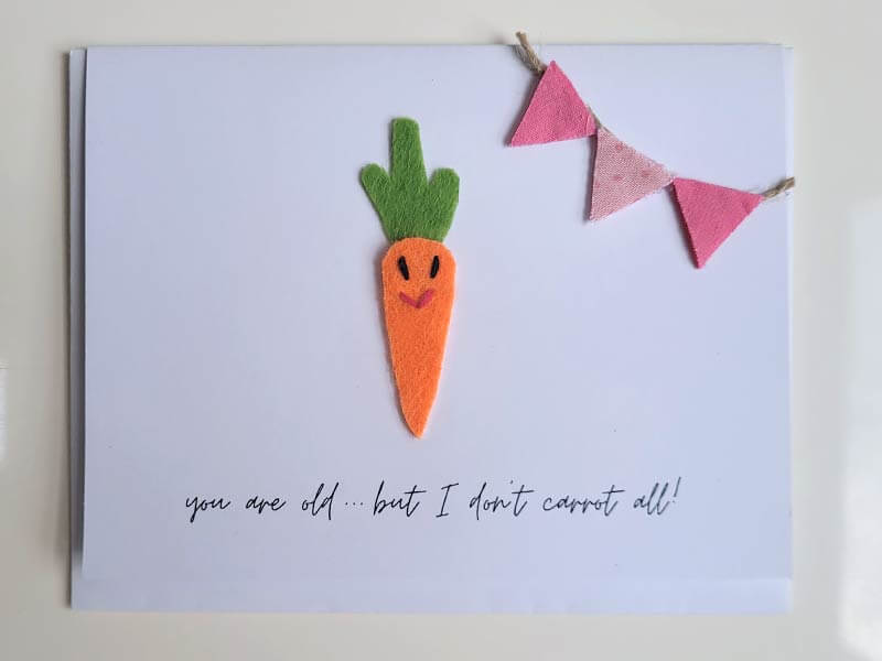you are old...but I don’t CARROT all!